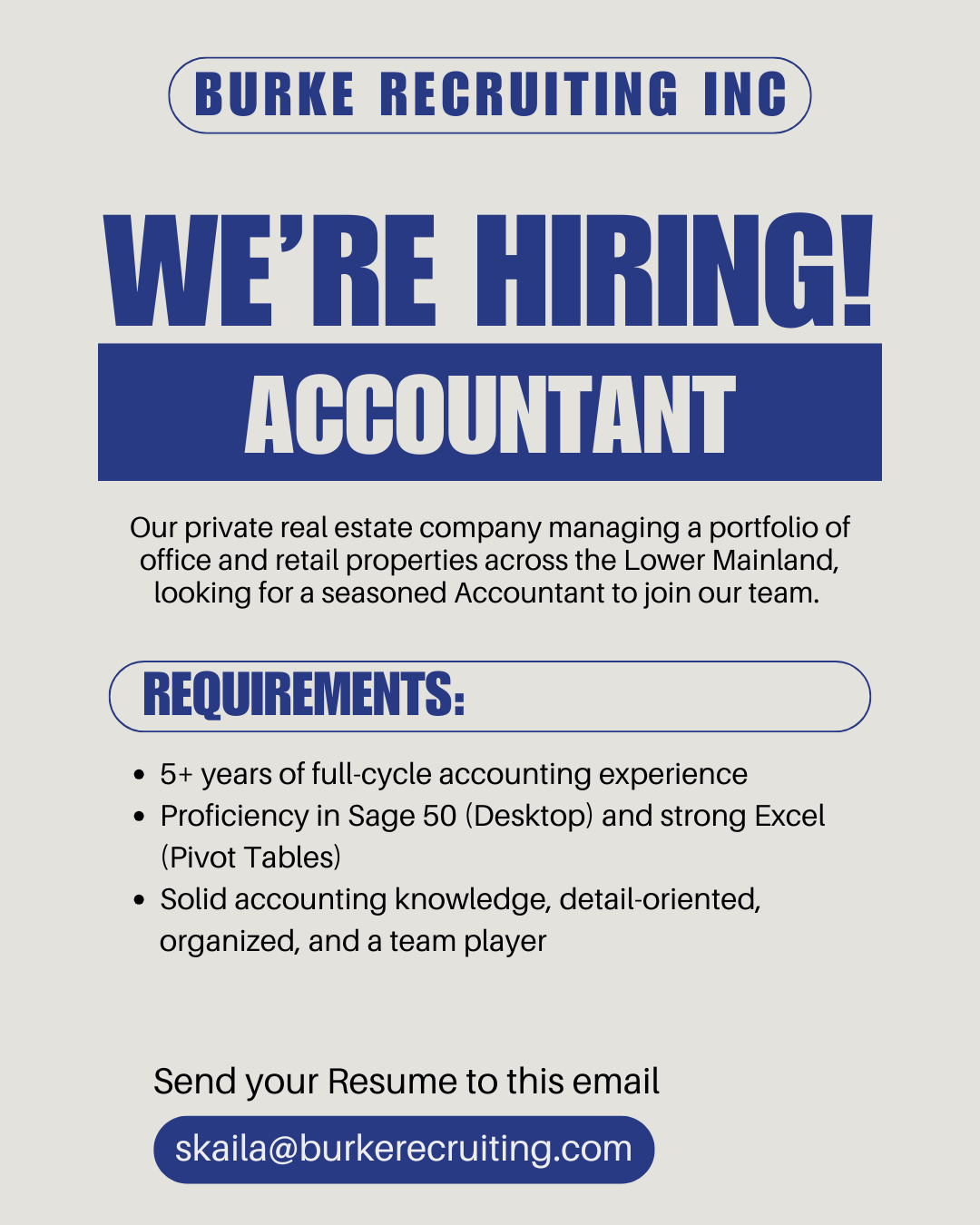 Accountant Job in Vancouver | Apply Now!
