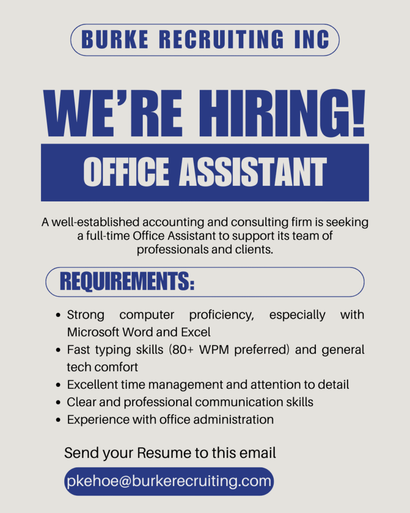 Professional Office Assistant in a Vancouver office