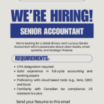New Senior Accountant Job in British Columbia