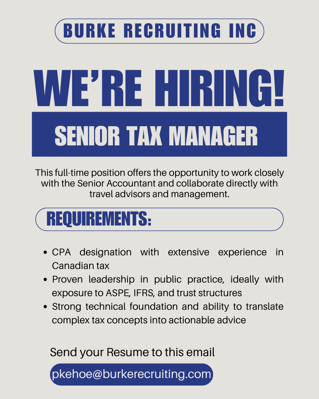 Senior Tax Manager – Partnership Track | Apply Now