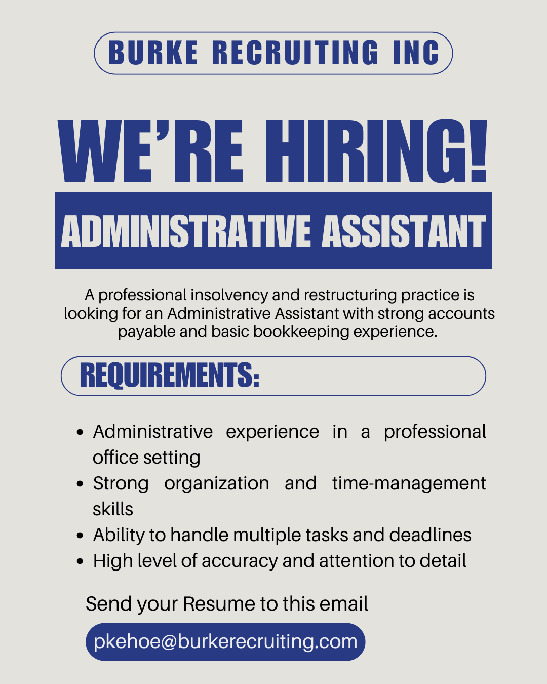 New Administrative Assistant Job Vancouver | Premier Insolvency Firm