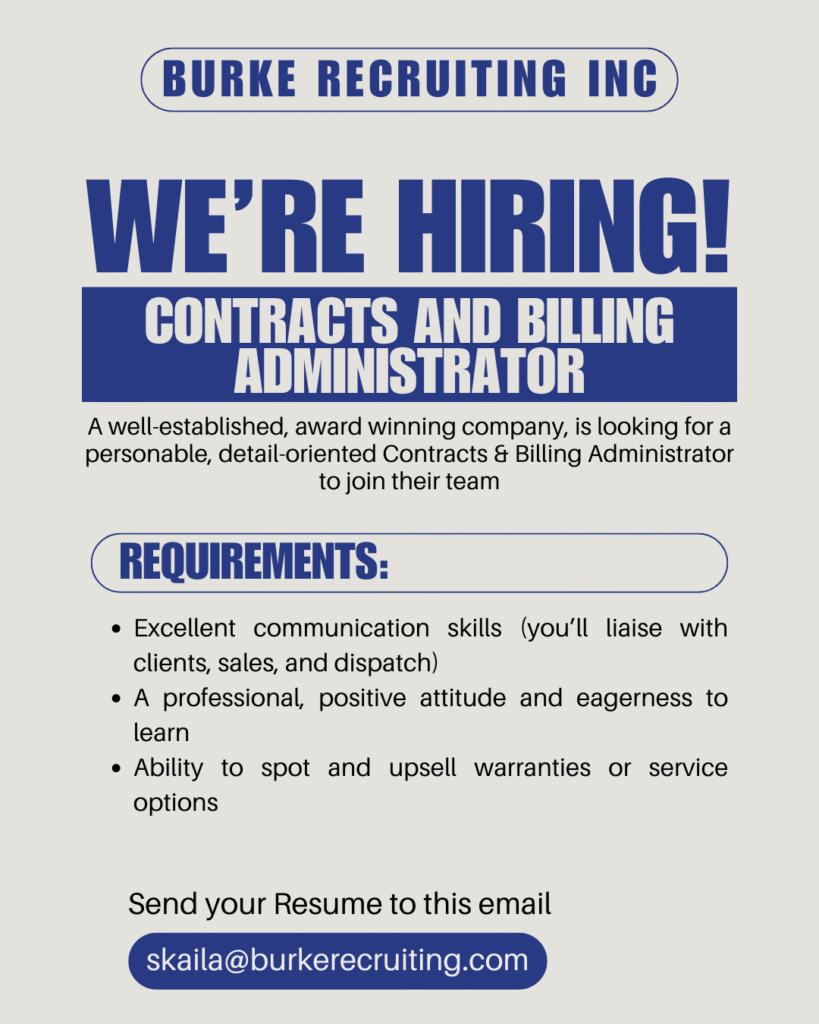 Friendly team collaborating with a Contracts & Billing Administrator in a modern office